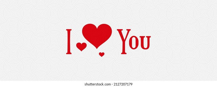 I love you card romance vector background