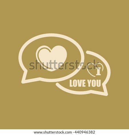 I Love You Comments Icon. Eps-10.