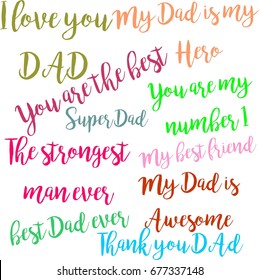 Love You Dad You Best Dad Stock Vector (Royalty Free) 677337148 ...