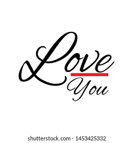 love you design illustration vector