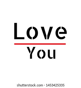 love you design illustration vector