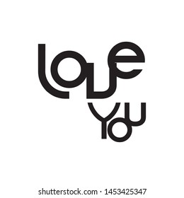 love you design illustration vector