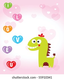 i love you dinosaur