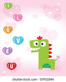 i love you dinosaur