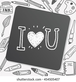 I love you doodle