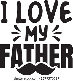 
I love you Father design svg