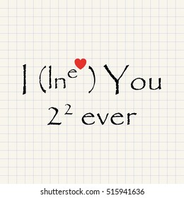 I love you forever - funny inscription template