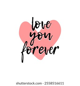 The Love You Forever with Pink Love Vector is a heartfelt and visually captivating design that perfectly captures the essence of enduring affection