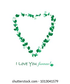 I Love You Forever. Vector Illustration 