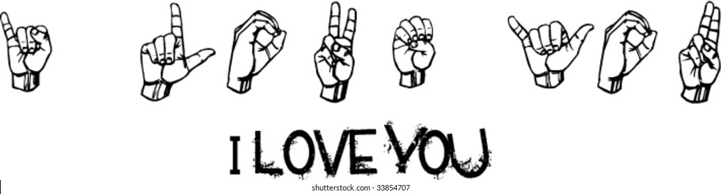 I Love You Sign Language Images Stock Photos Vectors Shutterstock