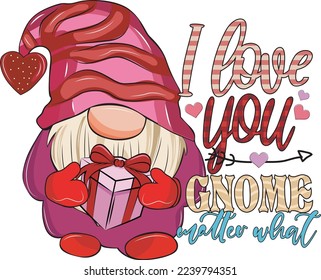 
I Love You Gnome Valentine