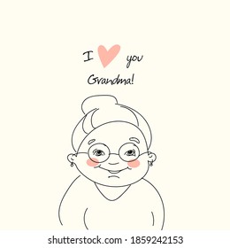 I Love You Grandma Card 