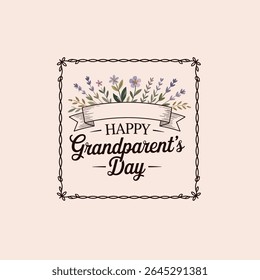 I Love You Grandparents Elegant Family Love Typography Design
Heartfelt “I Love You Grandparents” Script Font for Family Gifts
Happy Grandparent’s Day Typography Design – Bold and Script Mix
