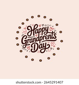 I Love You Grandparents Elegant Family Love Typography Design
Heartfelt “I Love You Grandparents” Script Font for Family Gifts
Happy Grandparent’s Day Typography Design – Bold and Script Mix
