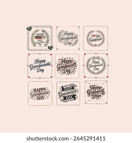 I Love You Grandparents Elegant Family Love Typography Design
Heartfelt “I Love You Grandparents” Script Font for Family Gifts
Happy Grandparent’s Day Typography Design – Bold and Script Mix
