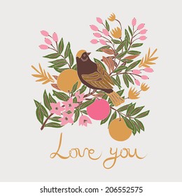 Love You greeting card