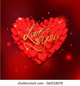 LOVE YOU -  Greeting card for Valentine's Day