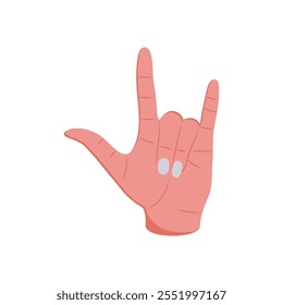 Love You Handgesten-Symbol, Vektorgrafik