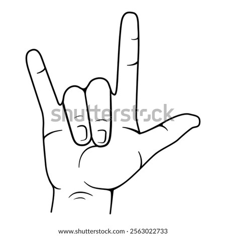 I Love You Hand Sign Gesture