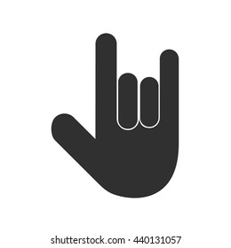 I Love You Hand Sign - Vector Icon