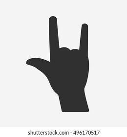 I Love You hand sign - Vector icon