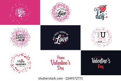 I Love You hand-drawn lettering with a heart design. suitable for use as a Valentine's Day greeting or in romantic designs