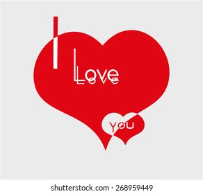 I love you with heart