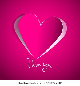 I Love You - heart vector