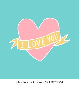 Te amo el vector del corazón