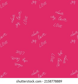 love you hearts elegant seamless pattern, romantic pattern. wallpaper, textiles packaging scrapbooking