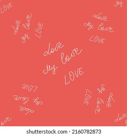 love you hearts elegant seamless pattern, romantic pattern. wallpaper, textiles packaging scrapbooking