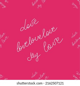 love you hearts elegant seamless pattern, romantic pattern. wallpaper, textiles packaging scrapbooking