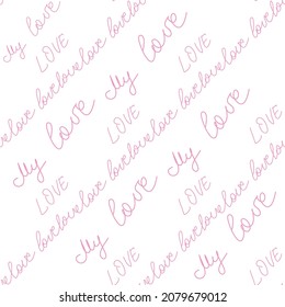 love you hearts romantic pattern illustration. seamless pattern for wallpaper, textiles, packaging, scrapbooking, foil stamping