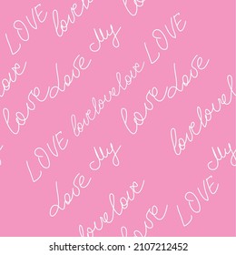 love you hearts romantic pattern illustration. seamless pattern for wallpaper, textiles, packaging, scrapbooking, foil stamping