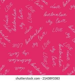 love you hearts romantic pattern illustration. seamless pattern for wallpaper, textiles, packaging, scrapbooking, foil stamping
