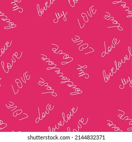 love you hearts romantic pattern illustration. seamless pattern for wallpaper, textiles, packaging, scrapbooking, foil stamping