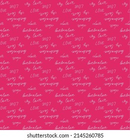 love you hearts romantic pattern illustration. seamless pattern for wallpaper, textiles, packaging, scrapbooking, foil stamping