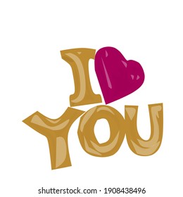 I Love you Idea design logo vector illustration for valentine, gift and etc