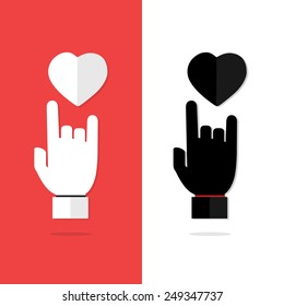 I Love You Language Hand Sign Icon