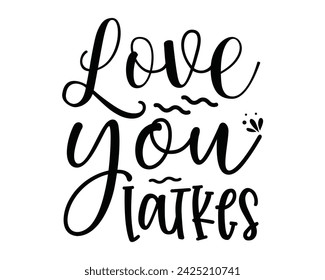 love you latkes typography t-shirt design