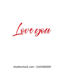 Love you lettering concept. Love you logo