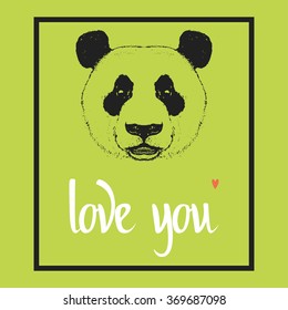 Love you lettering design. Valentines day template. Lettering for greeting card, wedding invitation, poster and other product. Vector Illustration.