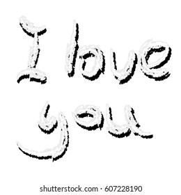 I love you, loading. Celebration - concept. Vector illustration.
