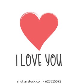 I Love You Logo Vector Template