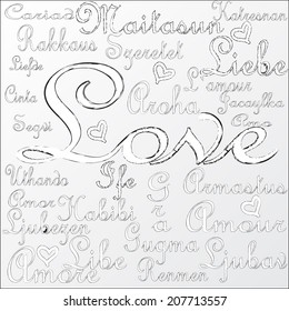 I love you in many languages.Lovely . Cute . Romantic .