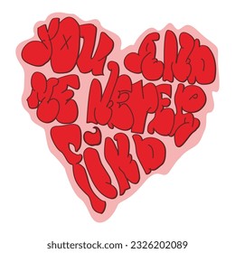 Love You and Me Typography Patch V82 Patch Streetwear, Urban, Luxury, Modern Design Patch Commercial Use