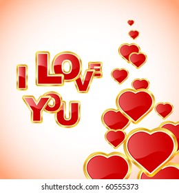 I LOVE YOU. Love message.