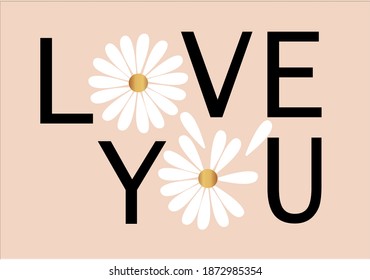 love you message with daisy flower daisy pattern daisy seamless pattern vector design hand drawn spring daisy flower fabric towel design pattern summer print ditsy flower,spring,stationary,fabric