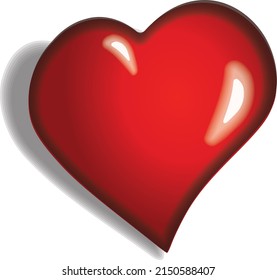 I Love You Message Heart. Vector Image