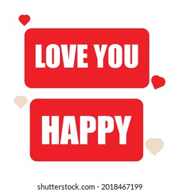 Love you message to make a card for your lover.